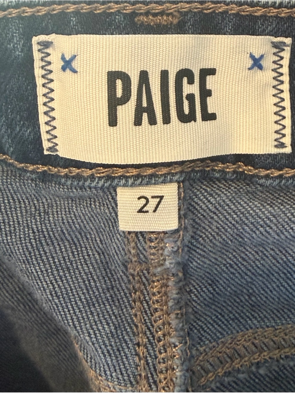 Paige Leenah Ankle Raw Hem Denim Gracie Lou Size 27 - Picture 9 of 10